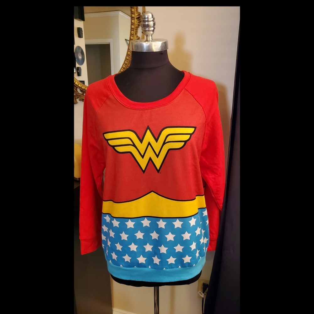 80's Style DC Comics Wonder Woman Sweatshirt